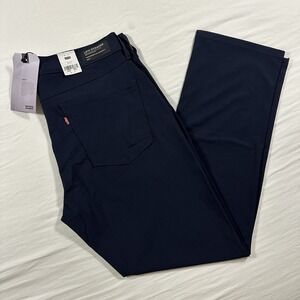 NEW Levis Pants Mens 36X32 Blue Chino 514 Straight Performance Tech Stretch UPF